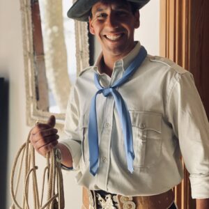 Rastra caballo enchapado en oro