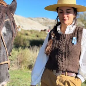 Chaleco Mariquita Sánchez de Thompson Chocolate