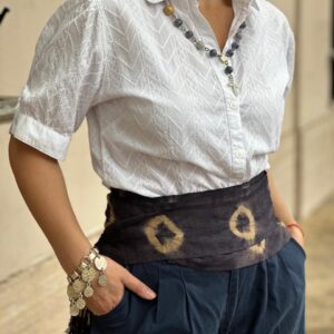 Faja Artesanal de Argollas Azul N° 4