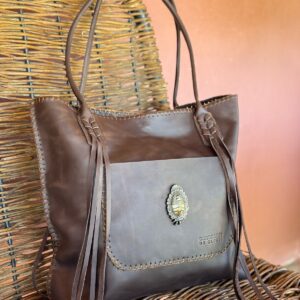 Cartera Escudo Marron Oscuro