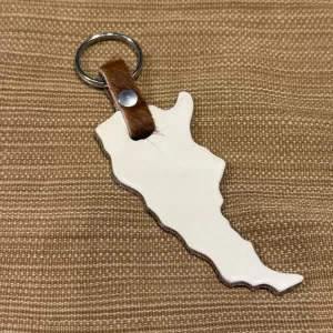 Llavero Argentina Cuero