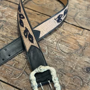 Cinto Artesanal N°9 Hojas Negras